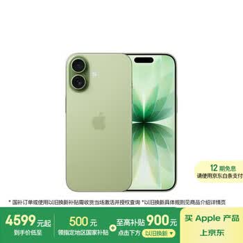 【以旧换新大额优惠】Apple/苹果iPhone 17 256GB 鼠尾草绿色 支持移动联通电信5G 双卡双待手机
