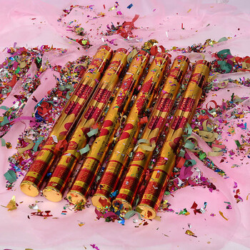 手持礼花筒开业 喜庆礼宾花生日派对结婚礼炮 60 6桶装 开工大吉