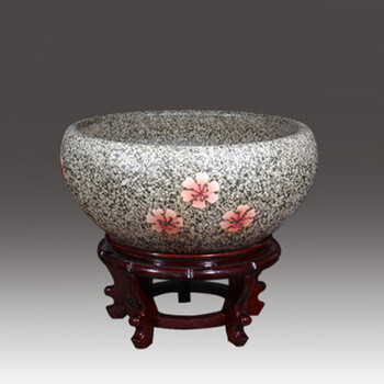 门扉陶瓷鱼缸陶瓷鱼缸客厅养鱼盆荷花盆乌龟缸水缸碗莲睡莲花盆瓷鱼缸