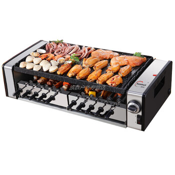自动旋转电烤炉 烤肉机烤串机 烧烤机 家用电烤盘电烤串大号