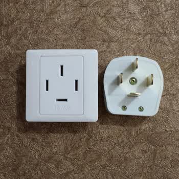 三相四线16a四插座插头25a四孔面板插头380v空调大功率86 25a四插头四