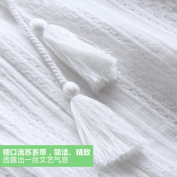 
                                        
                                                            棉立方长袖T恤女韩范套头打底衫白色2019秋装新款女装宽松棉上衣 茉莉白 M                