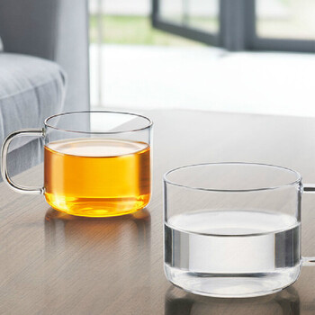 尚明耐热小茶杯玻璃茶杯飘逸杯搭档品茗杯 cp02两只装150ml