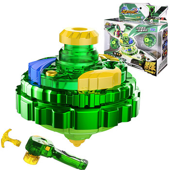 三宝超变战陀套装 陀螺玩具竞技对战套装二星圣焰红龙陀螺 驭风青龙