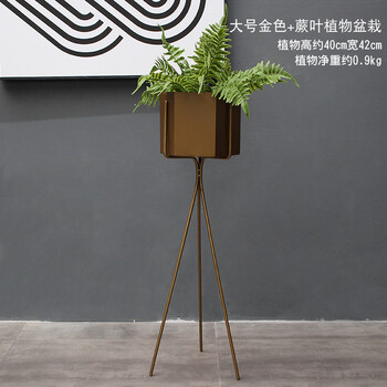 2件8折美式工业风铁艺三角盆家居阳台店铺橱窗装饰花器摆件婚庆摆设