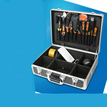 铝合金密码箱五金收纳手提式工具箱木工大号维修电工安装箱定制定制