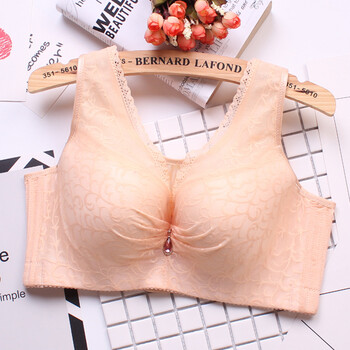式胸罩全罩杯薄款胖mm大码文胸聚拢调整型侧收副乳抹胸内衣 肤色 85c