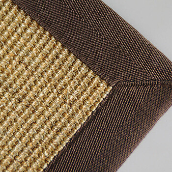 剑麻地毯客厅卧室茶几玄关地垫 田园草编黄麻榻榻米防滑脚垫 zj09 r4