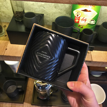 星巴克杯子清新粉色硅胶玻璃杯1971桌面随手车载保温杯 菱形格纹1971