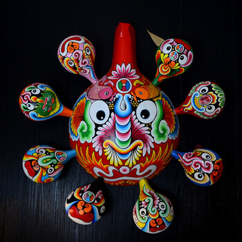 插花马勺脸谱装饰挂件 中国风礼物京剧脸谱挂件 中国特色出国礼物 连