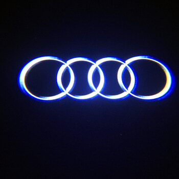 奥迪迎宾灯a6l车门照地灯a3 a4 a5 q3 q5 q7 镭射投影装饰灯 奥迪四环