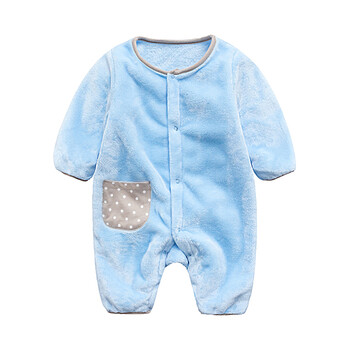 2018婴儿连体衣服男宝宝0岁3个月1春秋12春装6新生儿外出哈衣套装潮服