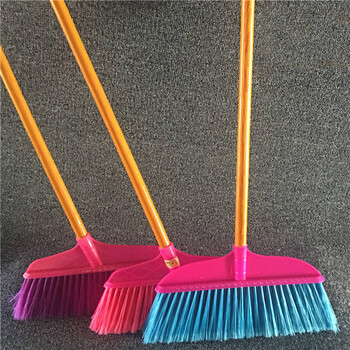 魔法塑料扫帚笤帚扫地扫头发神奇簸箕组合套装家用木杆单个大扫把 四
