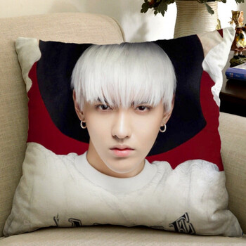 个性diykris吴亦凡抱枕来图定制定做沙发靠垫抱枕头生日礼物礼品 白发