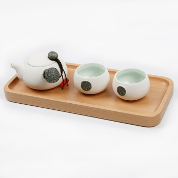 茶杯托盘 实木简易功夫茶具茶盘茶海茶托泡茶托盘小号 榉木款 30x13x2