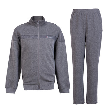 双星男装运动套装跑步休闲外套保暖透气中老年运动服宽松两件套 6q