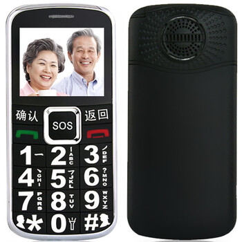 大显（DaXian）W111 移动/联通2G老人手机 直板老人机 黑色