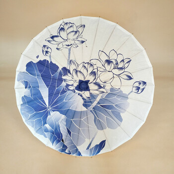 油纸伞复古江南古典cos道具舞蹈伞古风伞吊顶装饰工艺伞 青花7 直径