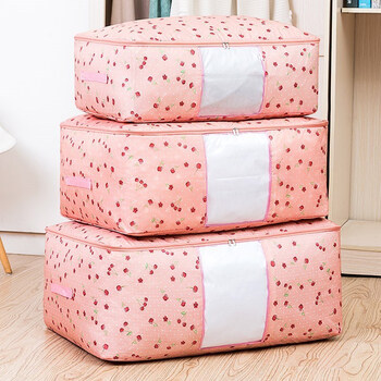 大容量布艺打包小号防水便携防潮搬家棉被收纳袋手提旅行收纳袋外
