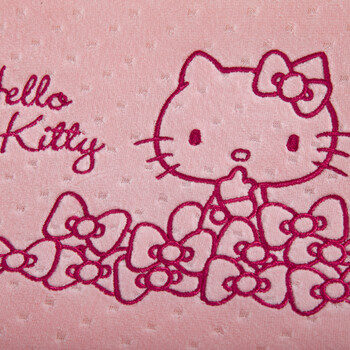 香港赛诺HelloKitty小童喵记忆绵双层枕芯 凯蒂猫正版授权学生枕儿童记忆枕头颈椎枕枕 粉红色
