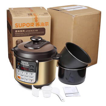 苏泊尔（SUPOR）CYSB60YCW10D-110电压力锅双胆6L高压锅 压力煲 