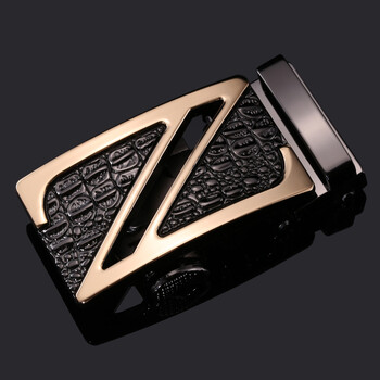 捷豹自动扣头 男士皮带头 金色合金腰带头 商务裤带头配3.