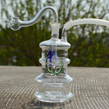 火机烟具 烟斗 圣爵 【圣爵玻璃静音水烟壶】双重过滤水烟斗 烟丝