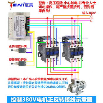 远程三相380V电机马达卷扬机正反转无线