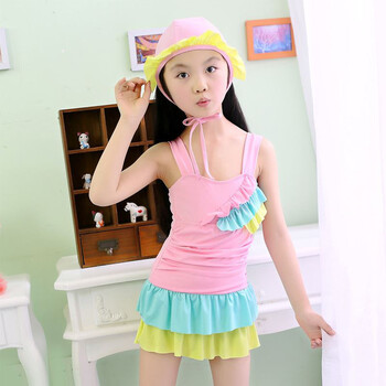 5到6至7女童8夏天小女孩子穿的泳装泳衣9儿童10夏季11十岁 3611连体