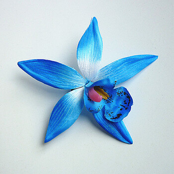 花发夹发卡女童舞蹈表演发饰公主裙配饰儿童头饰头花 蓝色