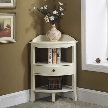 柜沙发几边半圆拐角墙角简美客厅置物架转角花架客厅拐角沙发墙角简美