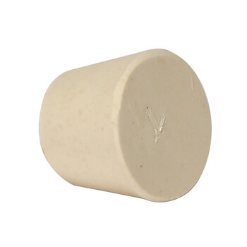 白胶塞橡皮塞子000#橡胶塞堵头试管塞烧瓶口塞地漏堵头 锥形胶塞 16