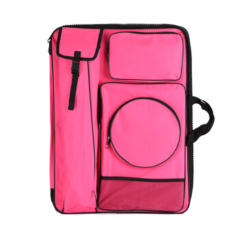 画袋画包美术画板包素描画板袋双肩背多功能收纳防水画画包4k 粉色款