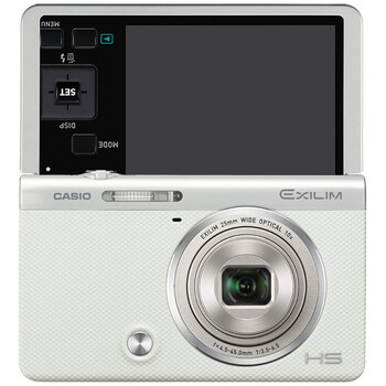 
                                        卡西欧（CASIO）EX-ZR55 数码相机  （1610万像素 3.0英寸液晶屏 10倍光学变焦 25mm广角） 白色                