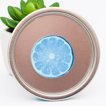 创意卡通亚克力可爱立体水果动漫冰箱贴磁铁磁贴吸铁石留言贴 蓝柠檬