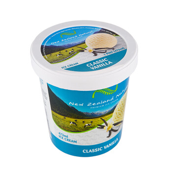 new zealand natural香草味冰淇淋 乳品冷饮冰激凌 473ml/盒 一盒装