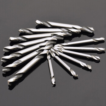 工具麻花钻头双头高速钢麻花钻头6542不锈钢直柄钻头钻子 双头麻花钻
