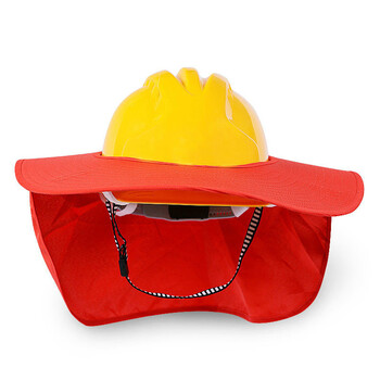 夏季安全帽工地透气遮阳防晒安全头盔遮阳板帽罩劳保建筑工程施工