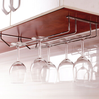 吊杯架 不锈钢吧台高脚杯吊架酒吧酒杯架悬挂红酒杯倒挂架 酒杯架 二