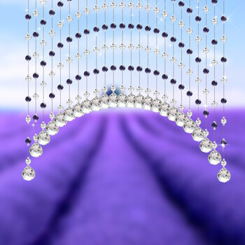 
                                        美双绝（MSJ）优雅 珠帘门帘水晶帘屏风门帘隔断帘窗帘成品装饰门帘珠帘水晶珠帘玄关帘定制 香槟色25条                