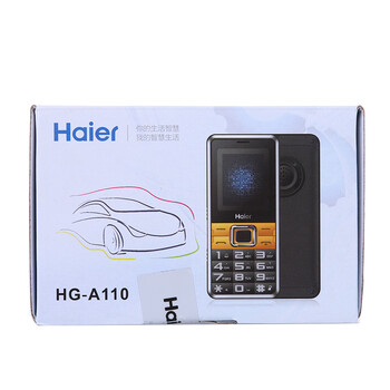 海尔 (Haier) A110 移动/联通2G 老人手机直板 双卡双待 钢琴白