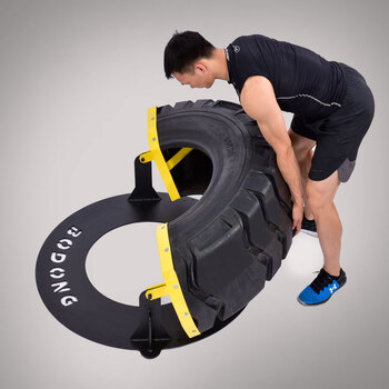 健身轮胎体能力量训练器械爆发力翻滚锤击胎半月180度翻转大轮胎 销买