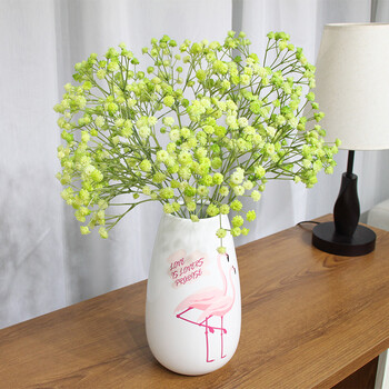 wo 网红房间装饰ins风火烈鸟花瓶摆件客厅满天星假花插花创意摆设