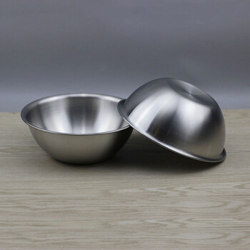 304不锈钢碗蒸饭碗蒸菜碗泡面碗蒸蛋碗烘焙水果碗15cm 内径15cm高6cm1