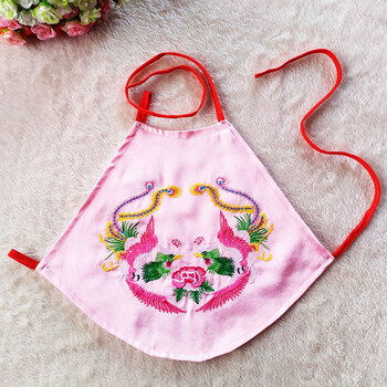 婴儿肚兜夏宝宝肚兜刺绣龙凤呈祥中国风儿童肚兜满月百岁服周岁红