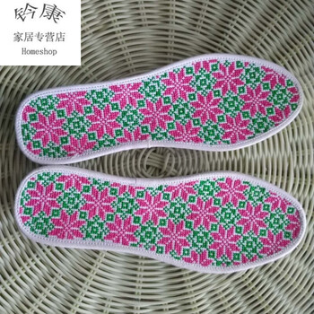 手工鞋垫十字绣成品男女款布加厚传统几何图案家居用品小八角现货41