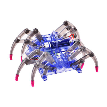 自装diy电动拼装爬行蜘蛛机器人材料中小学生手工科技小制作小发明小实验steam科学实验玩具生日礼物