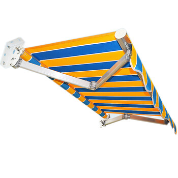 户外遮阳棚伸缩式雨棚折叠商铺帐篷停车蓬户外阳台铝合金手摇雨棚 f