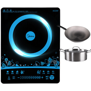 
                                        美的（Midea）电磁炉匀火纤薄滑控WH2103（赠汤锅+炒锅）                
