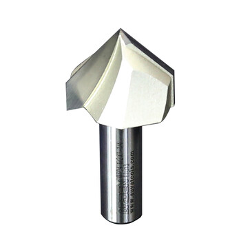 雅登arden 90度v型刀电木雕刻机木工铣刀刀头修边机锣刀刀具 1/2*2 刀